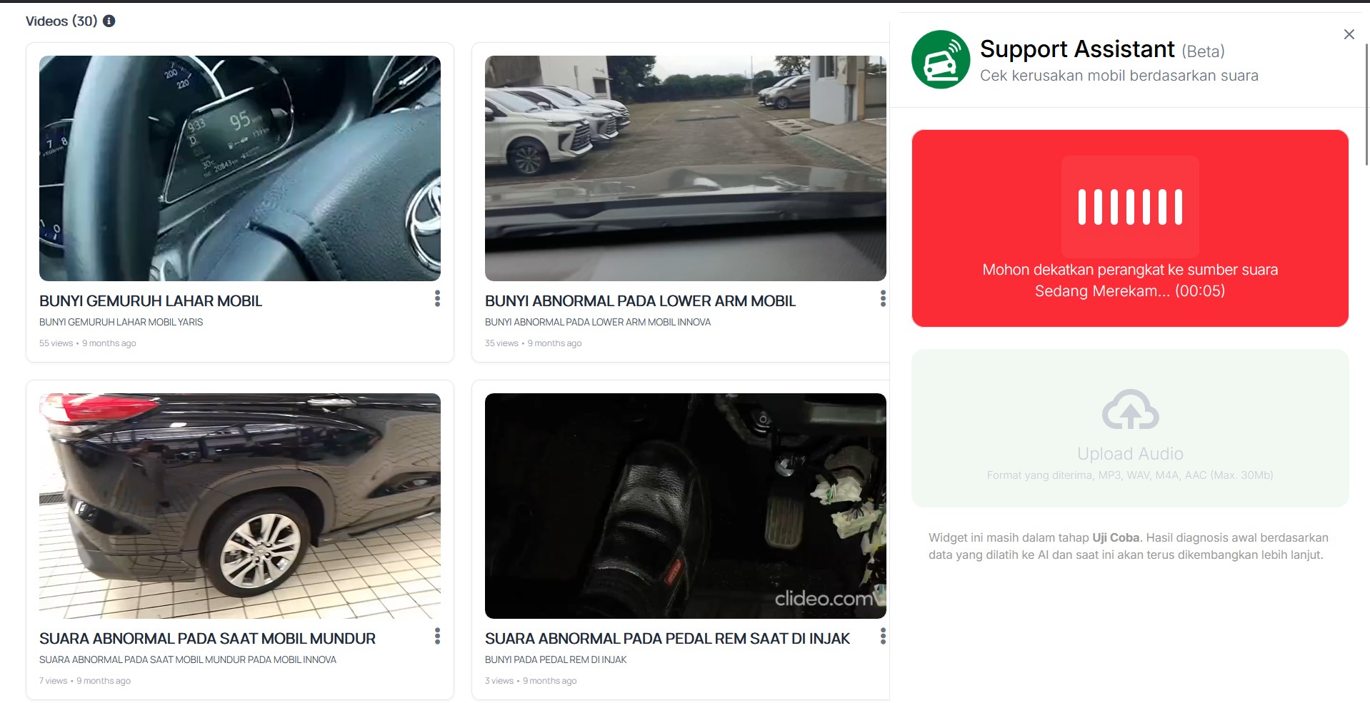 AI Car Fault Detector
